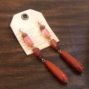 NWT Anthropologie Gemstone Earrings